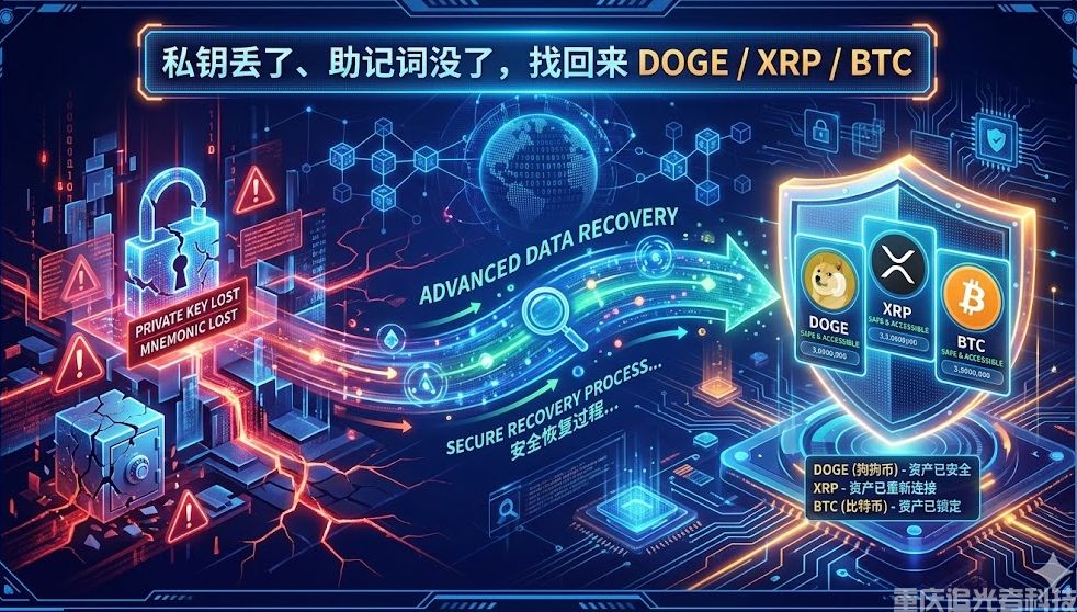 私鑰丟了、助記詞沒了，DOGE / XRP / BTC 還能找回來嗎？加密錢包找回全攻略
